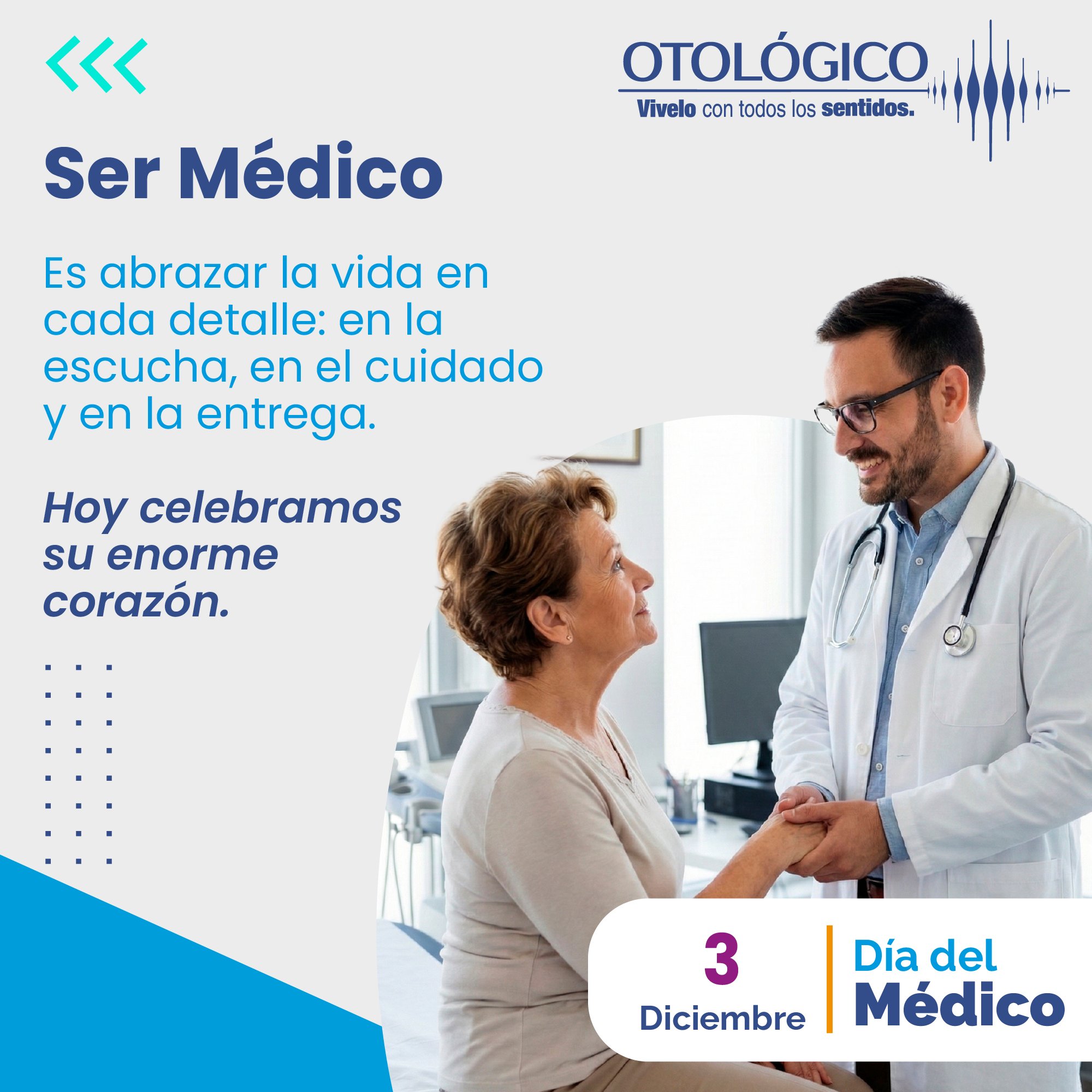 Ser médico no es solo estudiar, diagnosticar o prescribir.
Es una vocación que se renueva cada mañana,
un compromiso silencioso que exige criterio, humanidad
y la capacidad de seguir ayudando incluso cuando el cansancio pesa.
Gracias, médicos. Su vocación hace la diferencia.
OTOLÓGICO
Vive con todos los sentidos…
#DíaDelMédico #VocaciónQueInspira #CompromisoMédico #Otológico #SaludAuditiva #Cali #ViveConTodosLosSentidos #MédicosDeColombia #CuidarEsUnActoDeAmor #GraciasDoctores